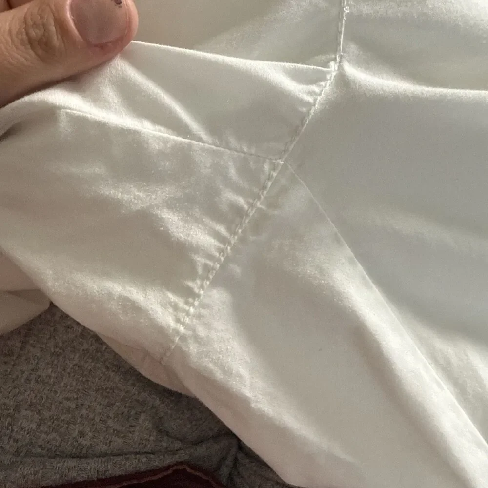 Loft Outlet Cargo Jogger White Pants Women Size  10 35x26 - Picture 10 of 10